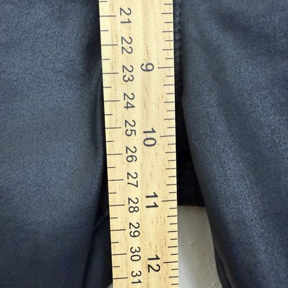 AG Goldschmied Farrah Skinny Ankle Side Lace Pants Sz 28R Black Coated Moto - Picture 10 of 13